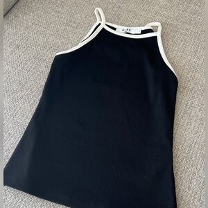 Back and white tank top